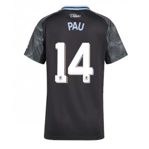 Aston Villa Pau Torres #14 Jalkapallovaatteet Naisten Vieraspaita 2025-26 Lyhythihainen